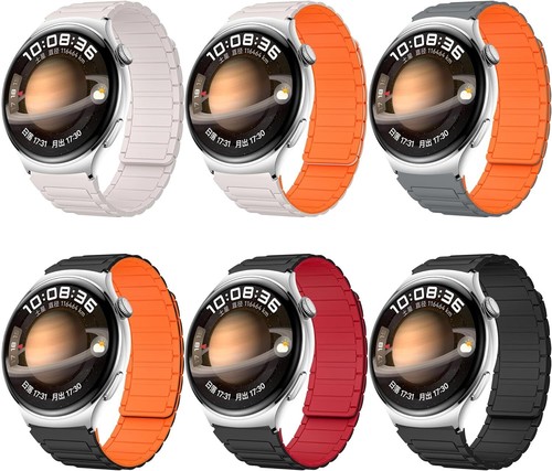 Correa magnética de bucle de silicona de 22 mm para Huawei Watch GT4 46 mm/GT3Pro 46 mm/Ultimate - Imagen 53 de 60