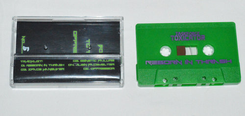 TASKFORCE TOXICATOR Reborn In Thrash CASSETTE TAPE 2021 Heavy Metal German 5/100 - Picture 2 of 2