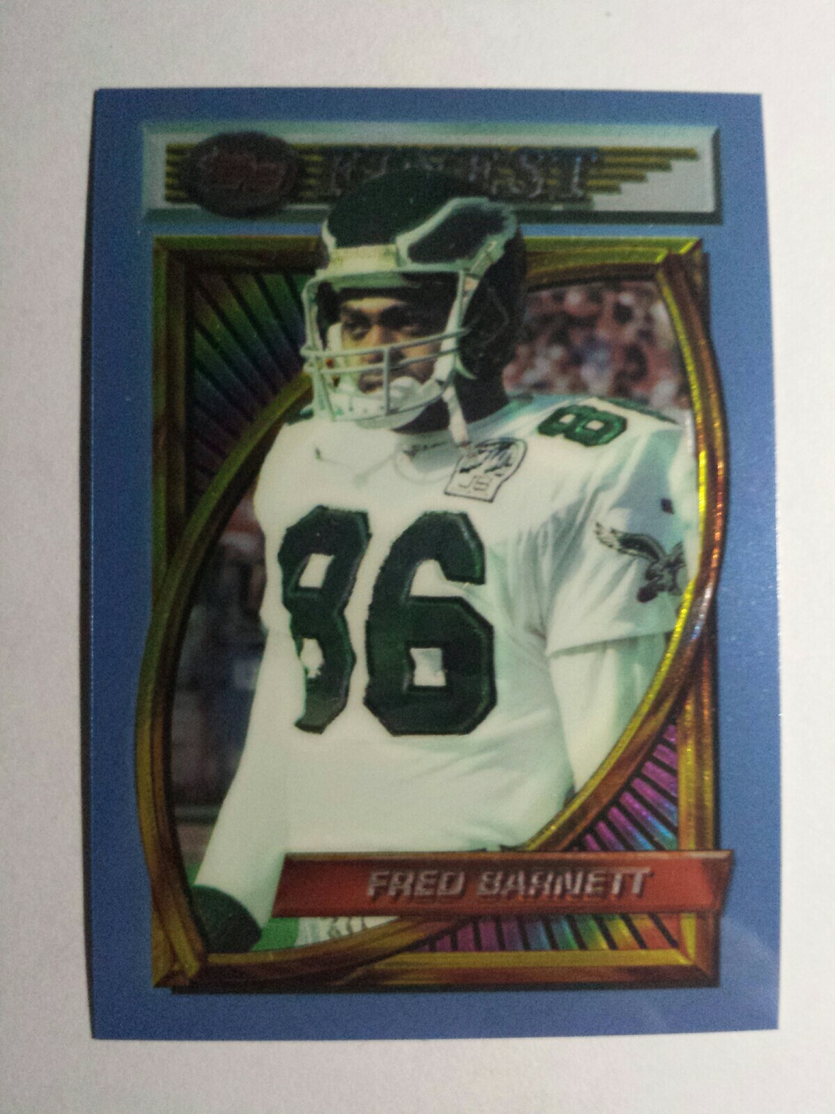 FRED BARNETT 1994 TOPPS FINEST FOOTBALL CARD # 168 C9595