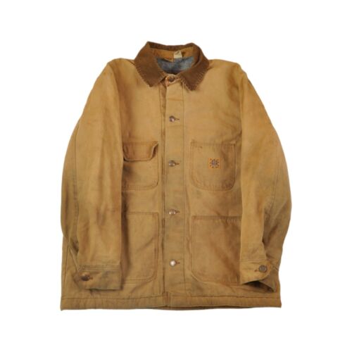 Couverture veste chorale vintage vêtements de travail Michigan doublée bronzage petite - Photo 1 sur 10