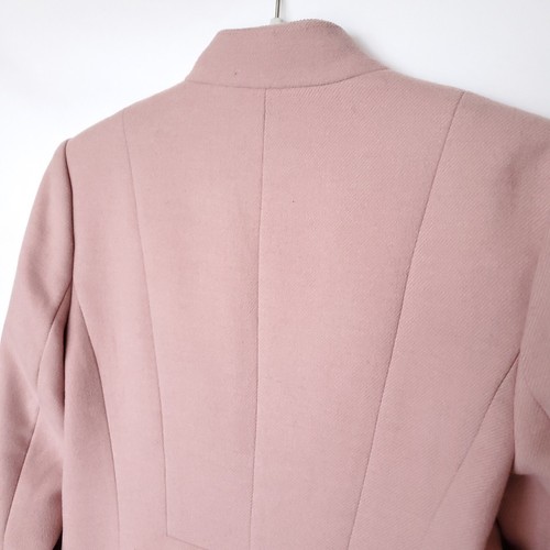 Blazer para mujer BANANA REPUBLIC 4 rosa polvoriento cuello invertido doble tela recortada - Imagen 15 de 15