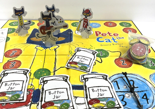 PETE THE CAT Groovy Buttons Game by Briarpatch 2-4 Players Preschool ages 3+ - Picture 11 of 16