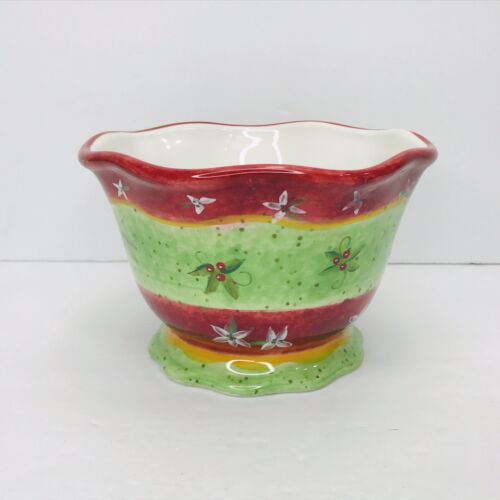 Certified International Cereal Soup Ice Cream Bowl Candy Dish Berries Red Green - 第 1/9 張圖片