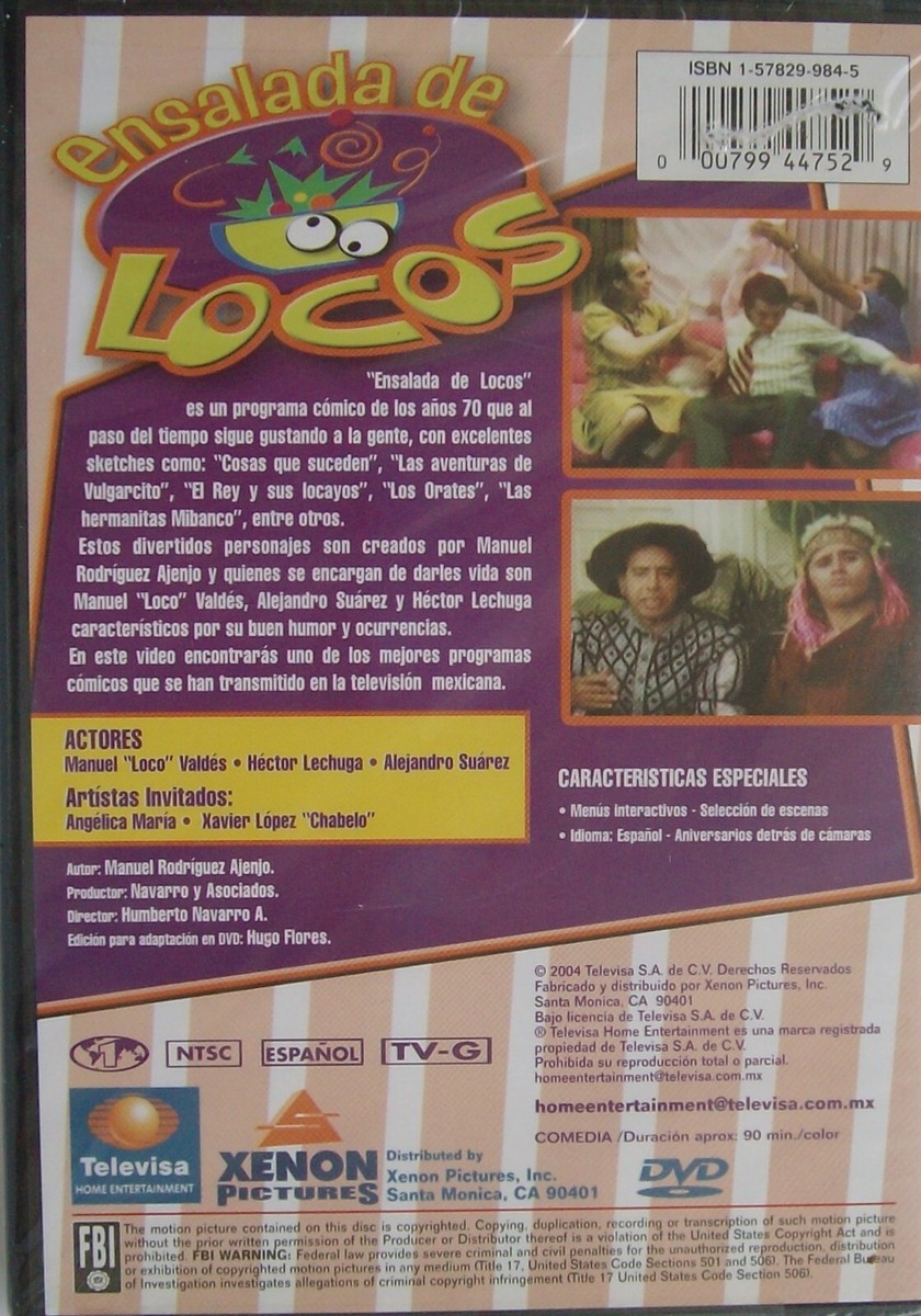 その他 Ensalada De Locos 2 [DVD] Ensalada De Locos Vol. 2 Manuel 