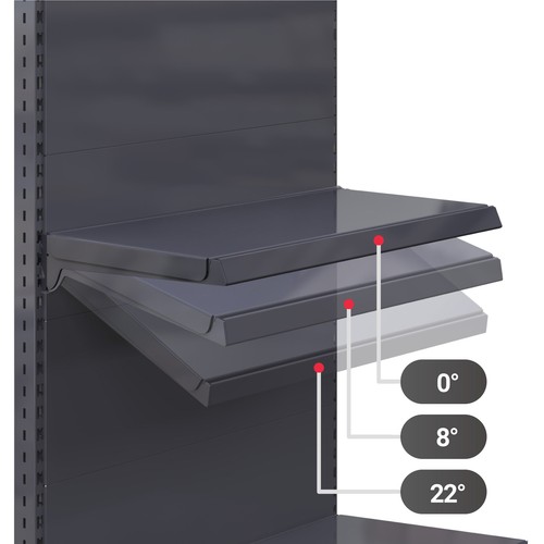 BROOKLYN | Gondel Wandregal | B100xH195cm | Inkl. 6 Regalböden | Komplett Set... - Bild 7 von 12