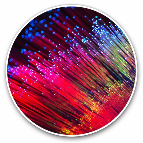 2 x Vinyl Stickers 30cm - Fibre Optic Cable Engineer Tech Cool Gift #12637 - 第 1/9 張圖片
