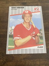 1989 Fleer #172 Van Snider Reds C8485*
