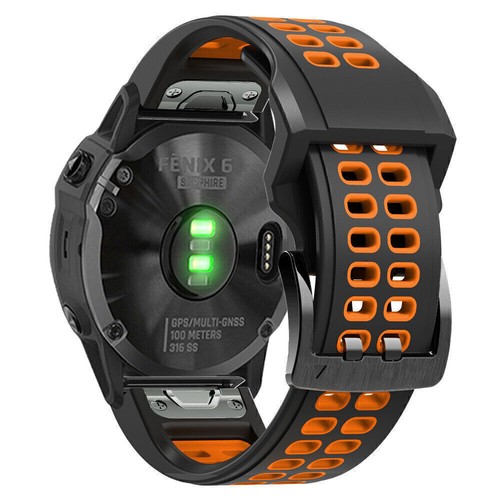 Silicone Watch Band Strap Quickfit For GARMIN Forerunner 935 945 955 Solar 965 - Picture 22 of 198