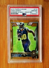 2015 Topps Chrome Gold Refractor #110 TODD GURLEY Rookie PSA 10 GEM MINT