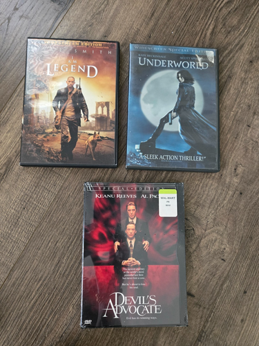 DVD Lot Supernatural Horror - I am Legend - Underworld - Devils Advocate NEW -