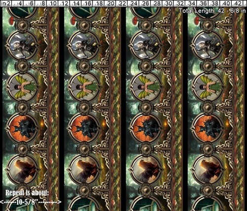 In The Beginning - Legendary Journeys - Fantasy Border Stripe - Multi, BTY - Picture 3 of 5