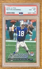 2000 Ultra Peyton Manning #150 - PSA 8 NM-MT Indianapolis Colts HOF
