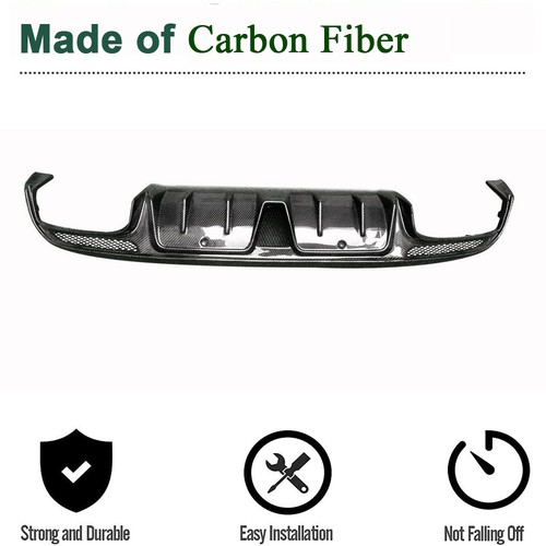 Carbon Fiber Rear Bumper Diffuser Lip For Mercedes-Benz W205 C63 AMG Sedan 15-21 - Picture 4 of 10