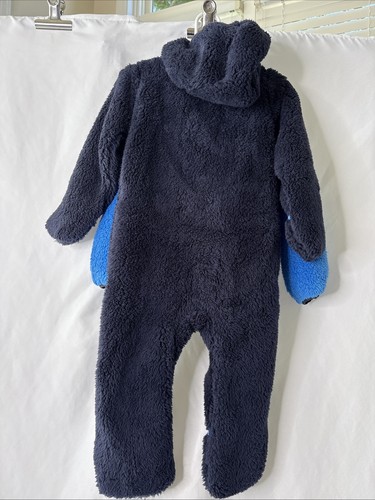 Snozu 18 Monate Fleece kuscheliger Wimpel Schneeanzug zweiteiliges Set & Hoodie Kleinkind blau - Bild 8 von 8