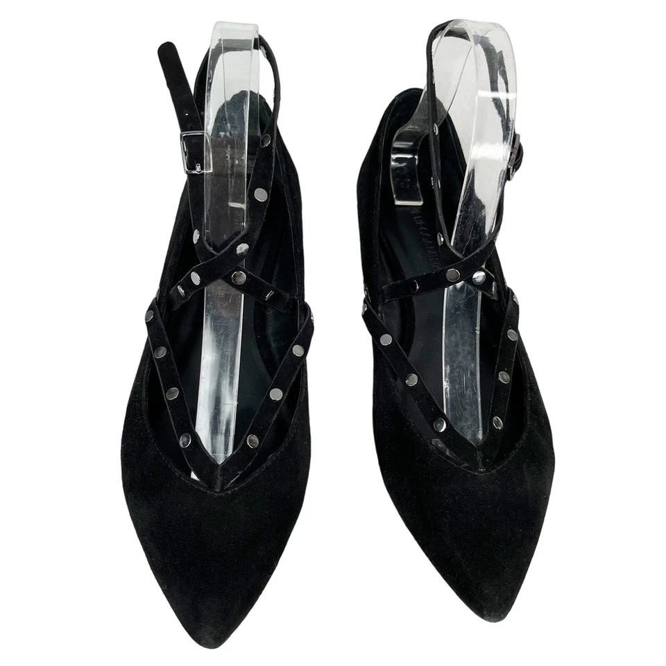 Rebecca Minkoff Faye Cuero Tachonado Entrecruzado Plano Negro 7M Foto 3 de 4