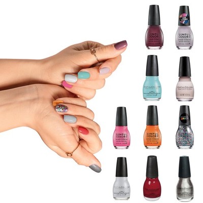 Sinful Colors Nail Polish Set 10 Piece Surprise, Plus 2 Bonus Assorted,Random 