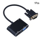Tragbar VGA -Adapter 1080p Dual -Screen -Adapter Hochauflösend 4k Beamer