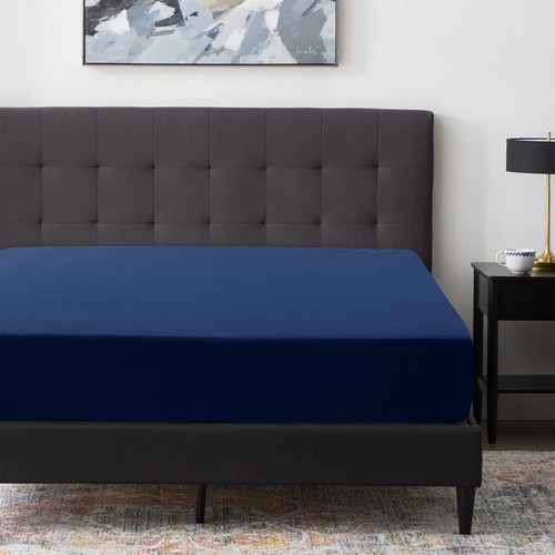 Full Fitted Sheet 16” Extra Deep Pocket Elastic Bed Sheets Twin Full King Queen - Picture 24 of 105