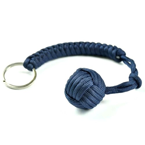 Llavero Senderismo Bola de Acero Paracord Decorativo Puño de Mono Vendedor de EE. UU. Negro - Imagen 9 de 18