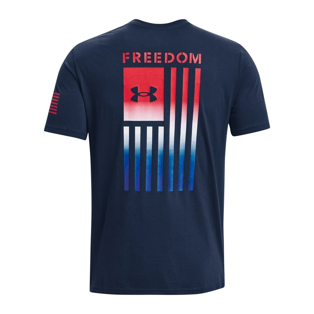 Under Armour 1377056 Men's UA Freedom Flag Gradient T-Shirt, Academy, 3X-Large