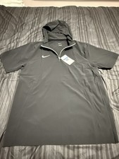 Nike Football Coaches Sideline 1/4 Zip Hooded Jacket Black Men’s M FJ9548-010