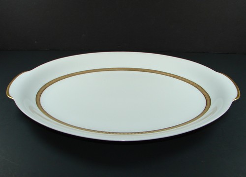 Sango Fine China Empress Serving Tray Platter White and Gold Japan 12 1/4" 1960s - Picture 3 of 7