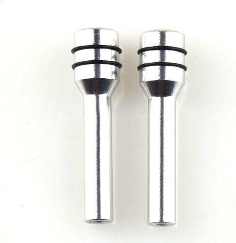 4x Silver Car Interior Door Locking Lock Knob Pull Pins Covers Auto Accessories - Foto 13 di 13