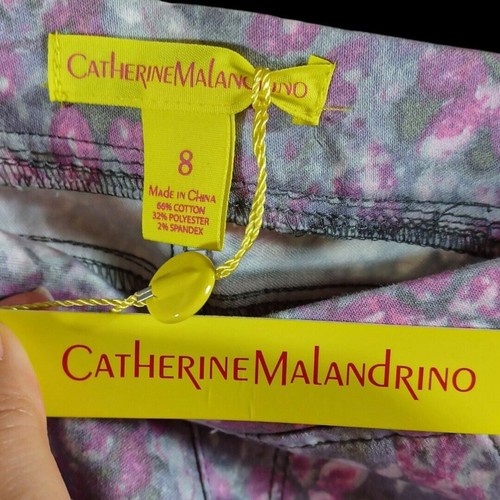 NWT Catherine Malandrino Girls Pastel Purple Floral Bermuda Shorts | Size 8 - Picture 5 of 7