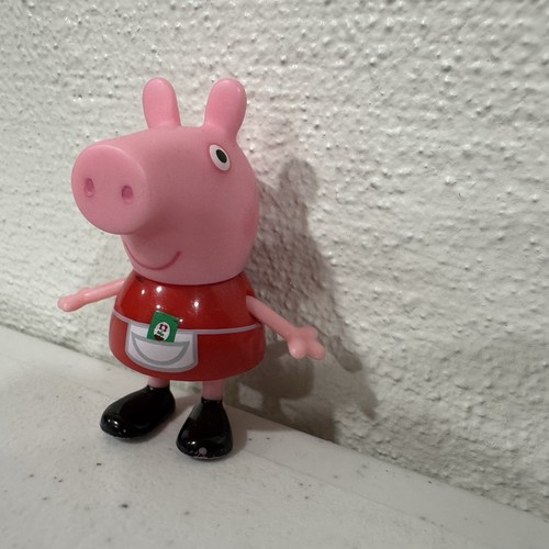 Peppa Pig Figure Red Dress Jazwares 2003 Action Toy Collectible Cartoon - Picture 3 of 6