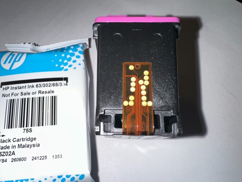 New Instant Ink Hp 63/302/65/304 Black Printer Ink Cartridge Replacement - Zdjęcie 5 z 5