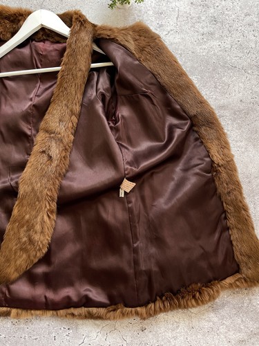 Rare vintage women's fox fur coat, brown, size 8 - Picture 14 of 24