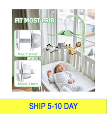 Feisike Jungle Safari Baby Crib Mobile with 35 Soothing Lullabies  3 Modes - Ad