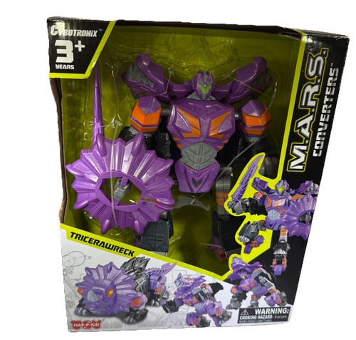 Tricerawreck M.A.R.S. Convertidores Cyborronix Difícil de Encontrar Modelo Raro - Imagen 1 de 12