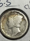 1916-s Mercury Dime, Better Date, 1st Year of Issue, Nice Details 99c Shipping