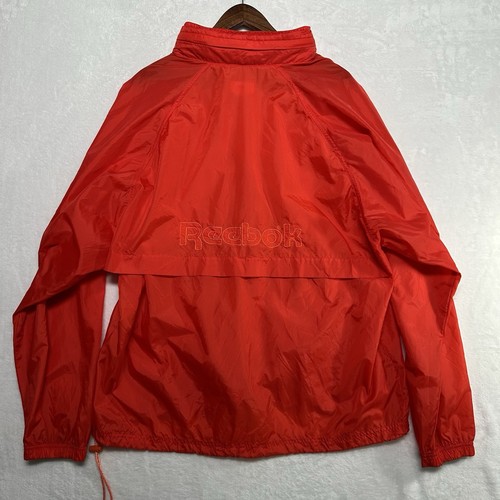 Chaqueta cortavientos Reebok vintage años 80 talla XL cremallera completa nailon bordado - Imagen 2 de 18