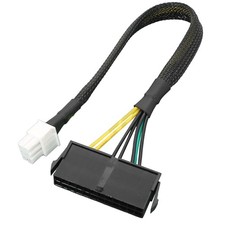 ATX PSU 24 Pin to Motherboards 6Pin for 6Pin Mainboard Power Supply Cable