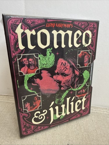 Tromeo and Juliet New Sealed Vinegar Syndrome 4K UHD + Blu-ray Limited Slipcase - Picture 1 of 4