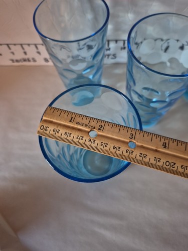 4 Pasabahce Aqua geprägte Punkte Kreis Daumenabdruck 6" Longdrinkgläser Barzubehör - Bild 10 von 11