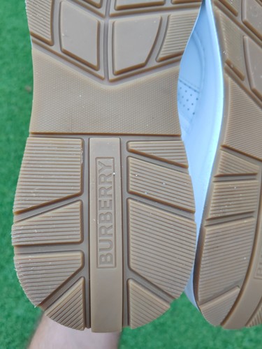 Burberry Ramsey Herren Weiß Leder Sneaker, Gr. 9 UK / 43 EU - Bild 8 von 17