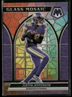 2022 Panini Mosaic Justin Jefferson Glass Mosaic Case Hit SP Vikings Insert