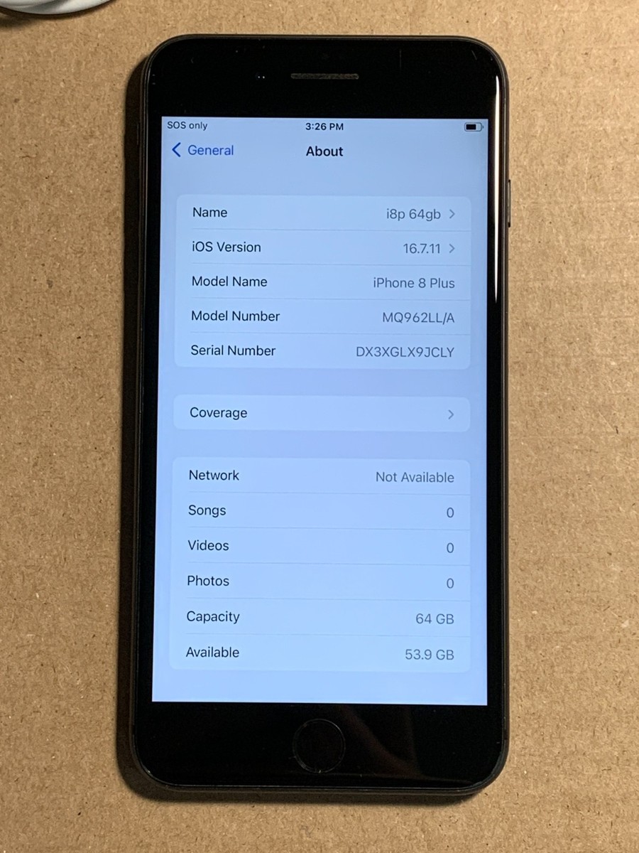 Apple iPhone 8 plus 64GB Black Unlocked Smartphone A1864 | eBay