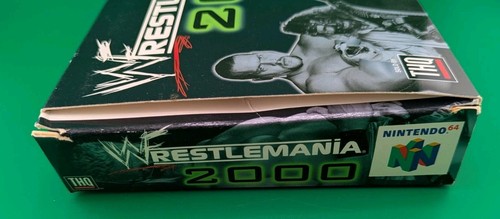 WWF Wrestlemania 2000: Nintendo 64 N64 Embalaje Original Caja Solo SIN JUEGO - Imagen 7 de 24