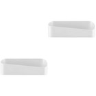 2pcs Plastic Bathroom Shelf Organizer Adhesive Shower Shelf Drill Free