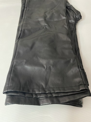Mother The Insider Ankle Black Faux Leather Wax On Wax Off Jeans Size 27 - Picture 12 of 12