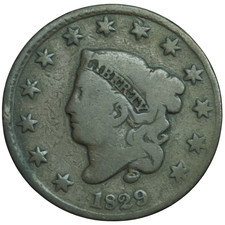 1829 Liberty Head Large Cent Very Good Condition *JE