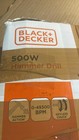 BLACK+DECKER 500W Electric Hammer Drill, Powerful 0-49,300 BPM for Masonry