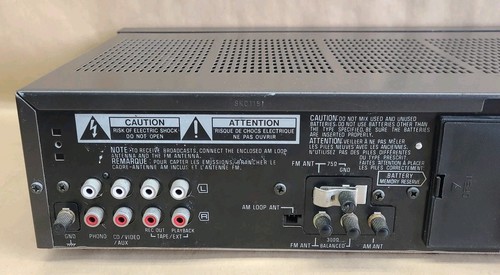 Technics SA-150 Quartz Synthesizer AM FM Stereo Receiver Black No Remote TESTED! - Picture 6 of 8