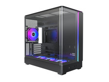 MONTECH KING 15 PRO Micro-ATX PC Case, Curved Panoramic Glass, Chimney Airflow,