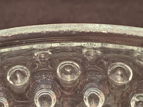Antigua LÁMPARA DE ACEITE DE QUEROSENO MINIATURA con PANTALLA-Vidrio Transparente-Hobnail-Smith #142-8" - Imagen 13 de 14