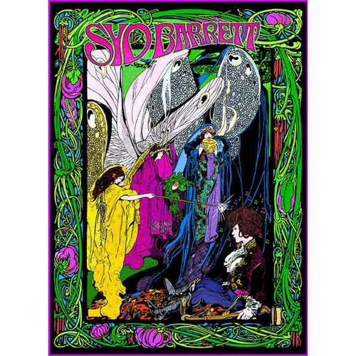Syd Barrett (Pink Floyd) - Commemoration Faerie Poster - by Bob Masse 17 X 24